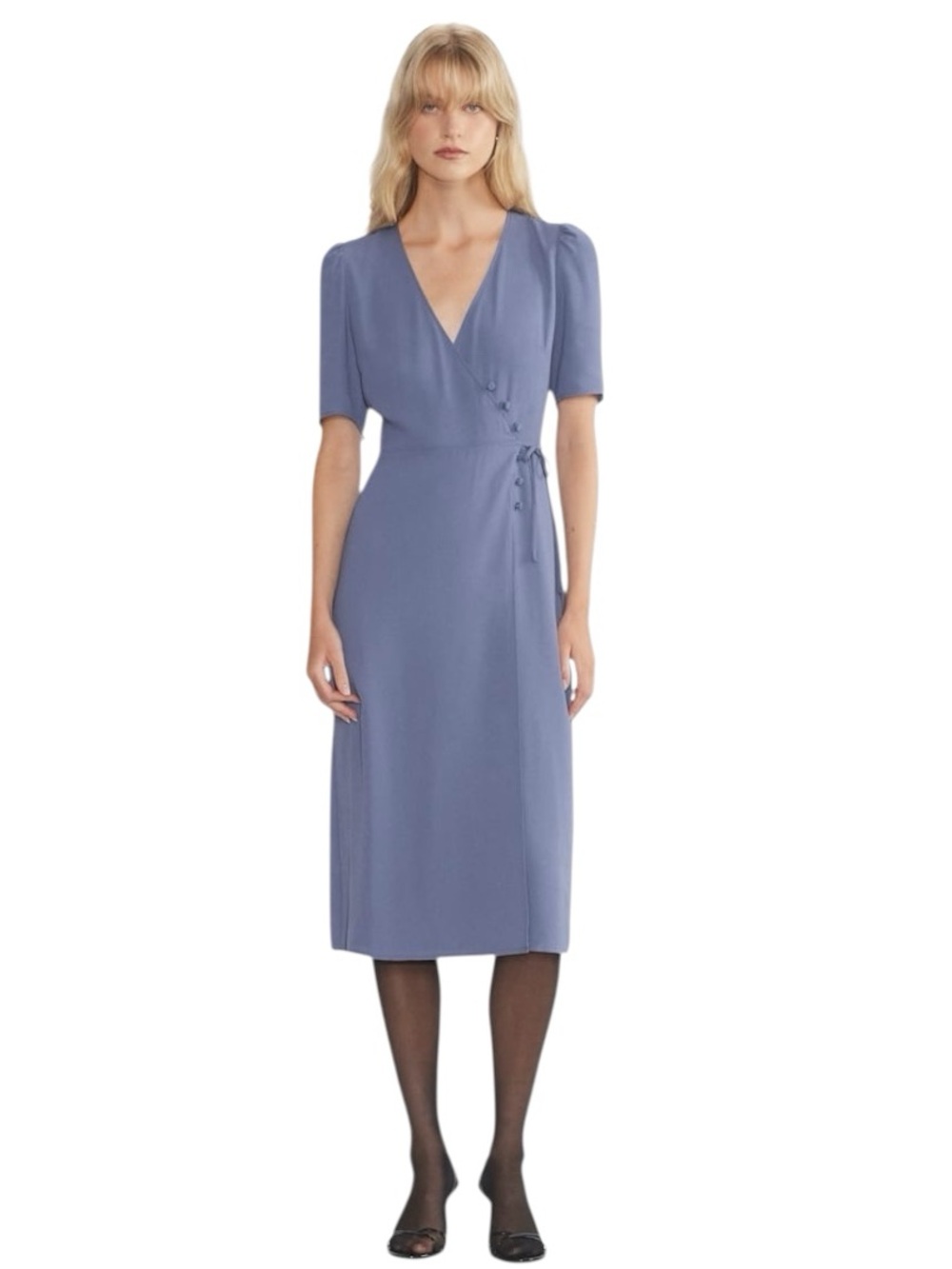 WILFRED Lulea V-Neck Wrap Midi Dress